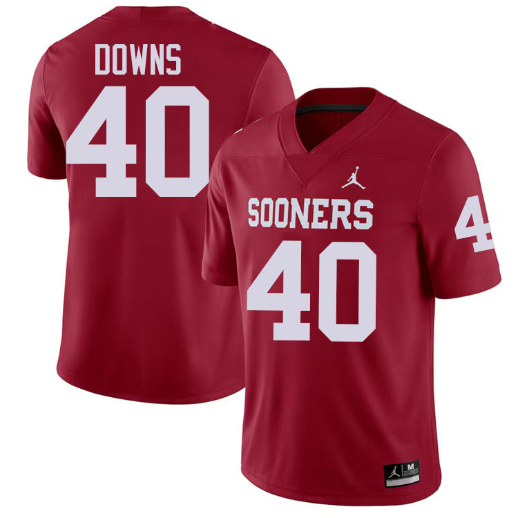 Ethan Downs Oklahoma Sooners Jersey,Oklahoma Sooners Football Uniforms,Jersey-Crimson